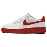 Nike Air Force 1 Low White Red Sole GS