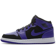 Air Jordan 1 Mid Black Dark Concord GS
