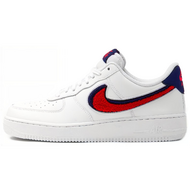Nike Air Force 1 3D Chenille Swoosh White Red Blue