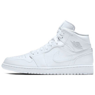 Air Jordan 1 Mid TRiple White Air Jordan 1 Mid TRiple White