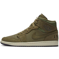 Air Jordan 1 Mid Olive Canvas 2018