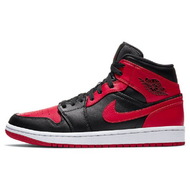 Air Jordan 1 Mid Red and Black