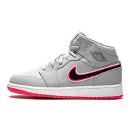 Air Jordan 1 Mid Wolf Grey Racer Pink Black GS Air Jordan 1 Mid Wolf Grey Racer Pink Black GS