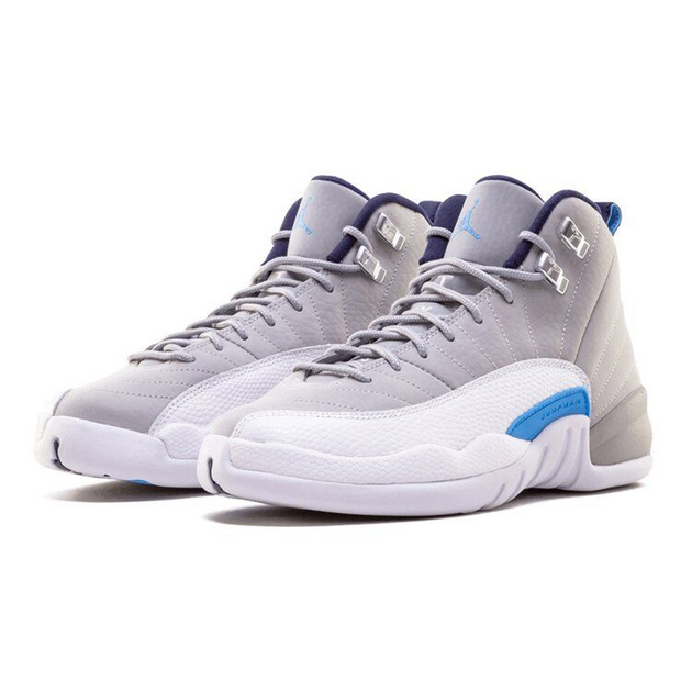 Air Jordan 12 Retro Grey University Blue GS