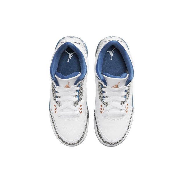 Air Jordan 3 Retro White and True Blue GS