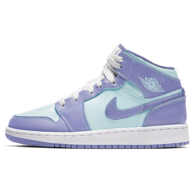 Air Jordan 1 Mid Purple Glacier Blue GS