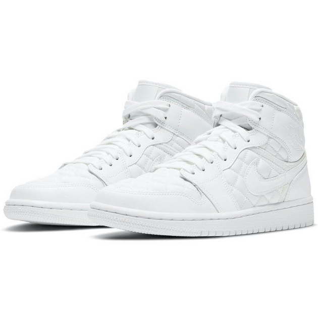 Air Jordan 1 Mid Quilted White