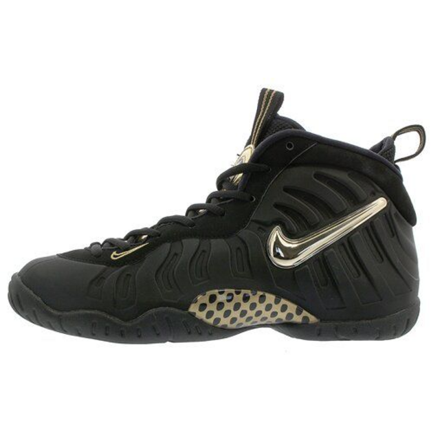 Nike Foamposite Pro Black Metallic Gold GS