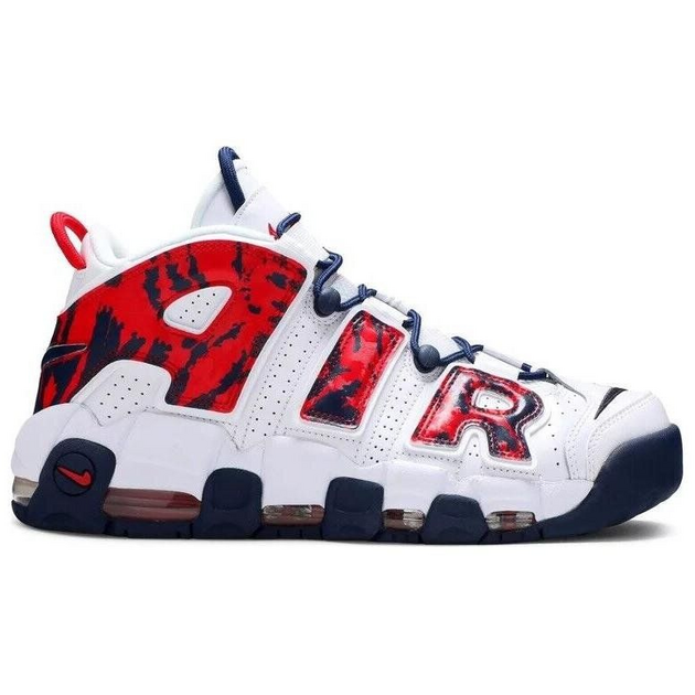 Nike Air More Uptempo Red Navy Camo Air