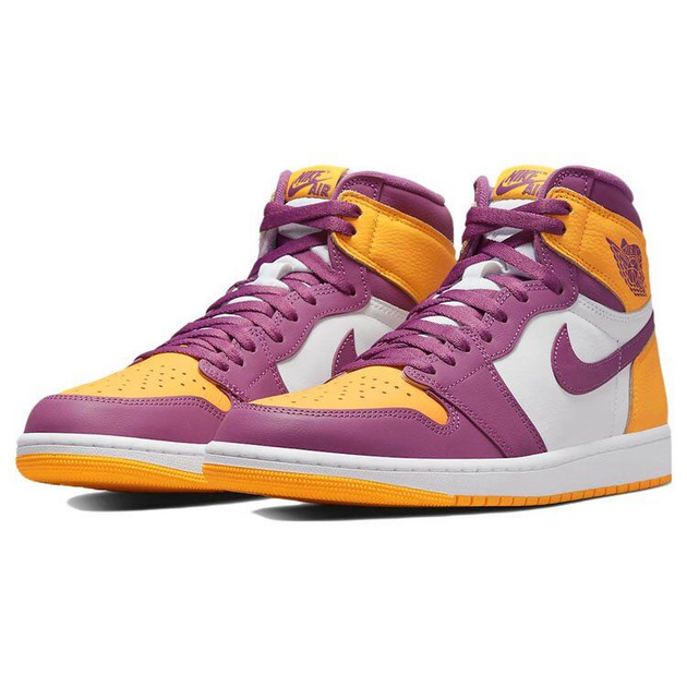 Air Jordan 1 Retro High OG University Gold and Light bordeaux