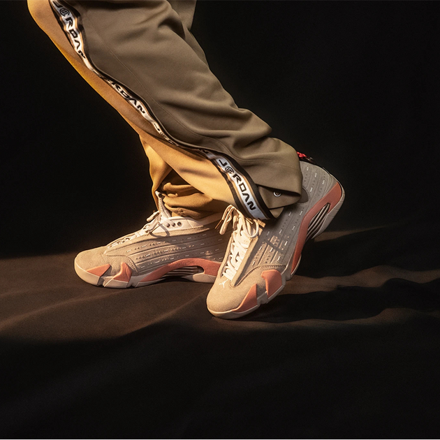CLOT x Air Jordan 14 Low Sp Terracotta