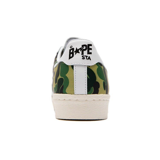 A Bathing Ape x Adidas Originals Superstar Green Camo