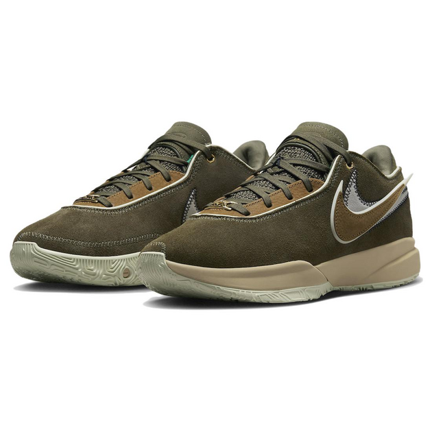 Nike LeBron 20 Olive Suede