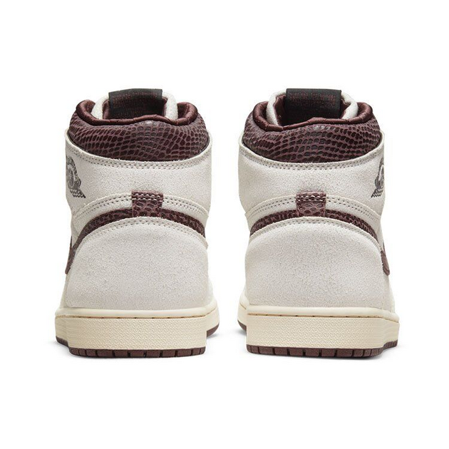 A Man Manire x Air Jordan 1 Retro High OG sp Sail and Burgundy