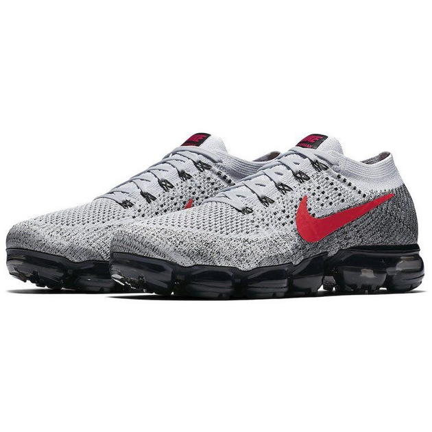 Nike VaporMax Platinum Red Black