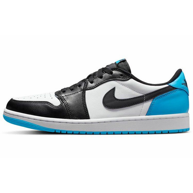 Air Jordan 1 Low Black and Dark Powder Blue