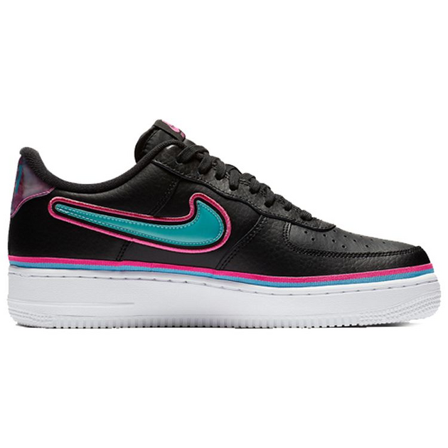 Nike Air Force 1 Sport NBA Black Blue Gale Laser Fuchsia