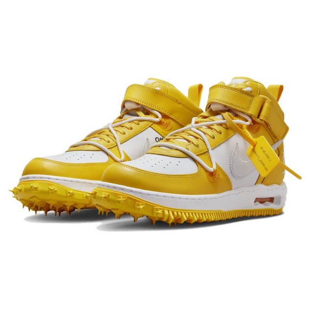 Nike Air Force 1 White and Varsity Maize