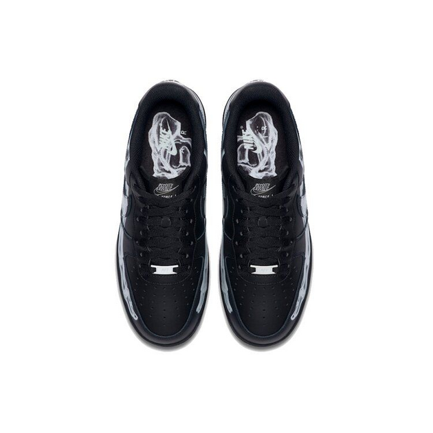 Nike Air Force 1 Skeleton Black on Black