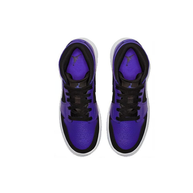 Air Jordan 1 Mid Black Dark Concord GS