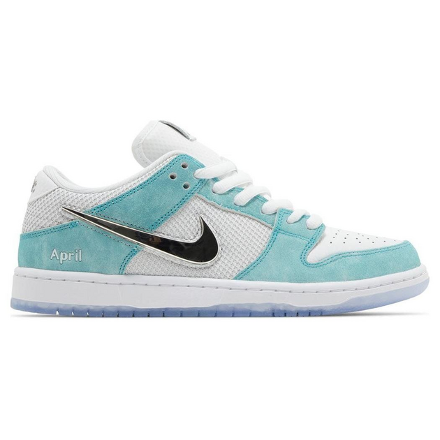 April Skateboards x Nike Dunk SB White and Multicolor