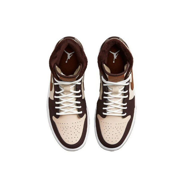 Air Jordan 1 Mid Se Cream Dark Chocolate