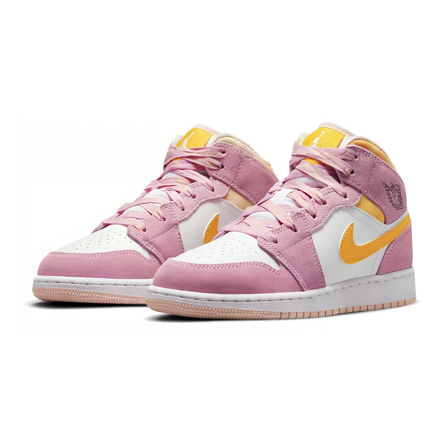 Air Jordan 1 Mid Se Arctic Pink GS