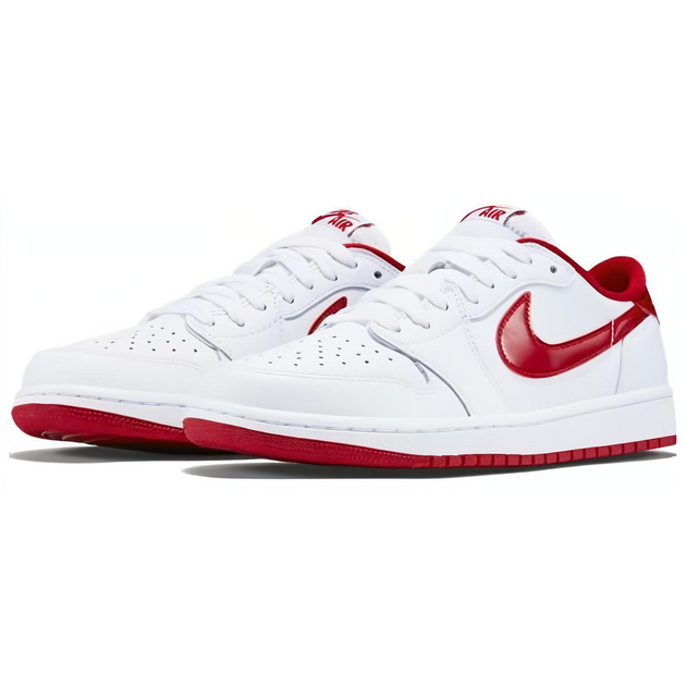 Air Jordan 1 Retro Low White Varsity Red