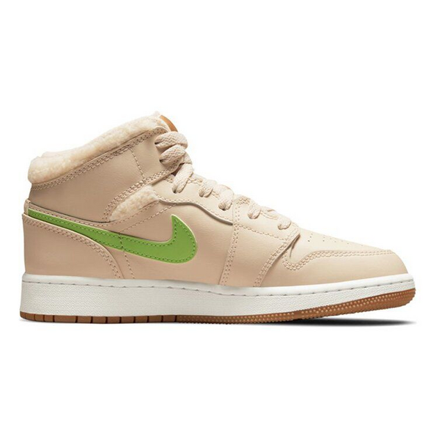 Air Jordan 1 Mid Fleece Swoosh GS