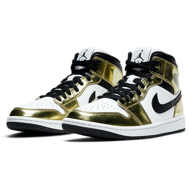 Air Jordan 1 Mid Se Metallic Gold