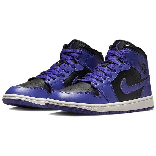 Air Jordan 1 Mid Purple Black