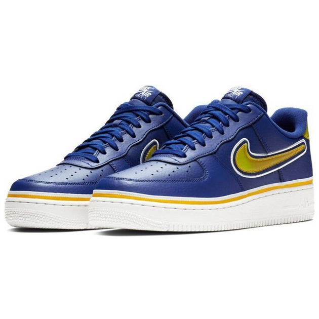 Nike Air Force 1 Sport NBA Deep Royal University Gold