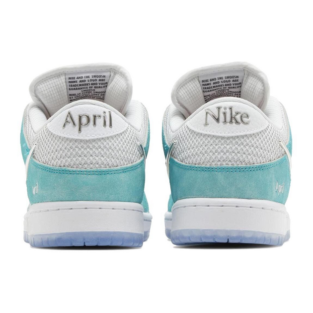 April Skateboards x Nike Dunk SB White and Multicolor