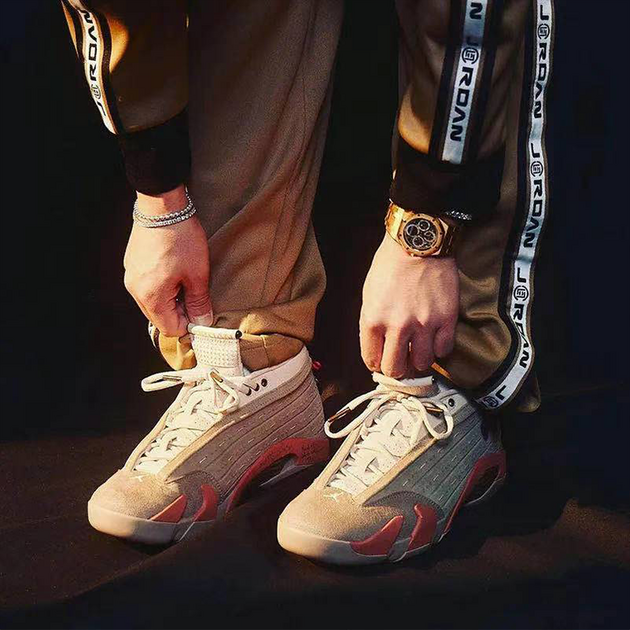 CLOT x Air Jordan 14 Low Sp Terracotta