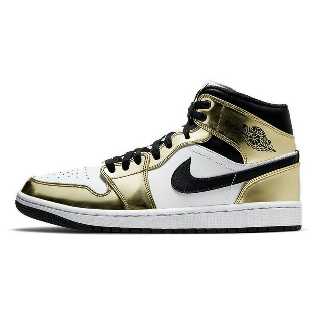 Air Jordan 1 Mid Se Metallic Gold