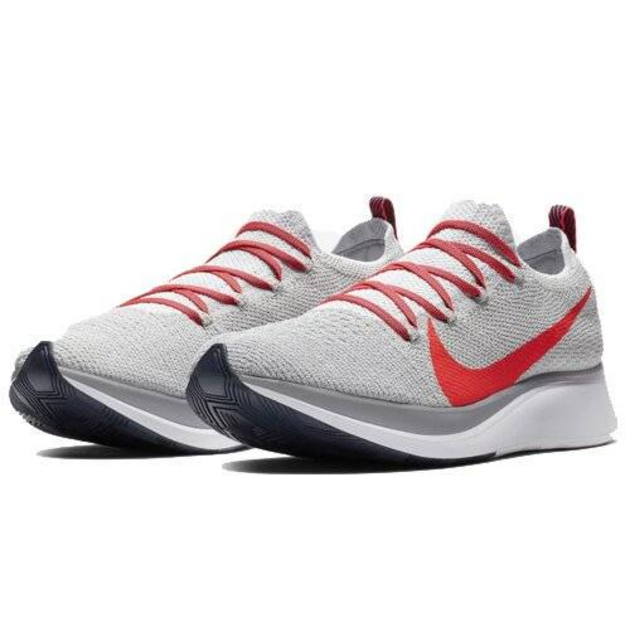 Nike Zoom Fly 1 Flyknit Pure Platinum Bright Crimson