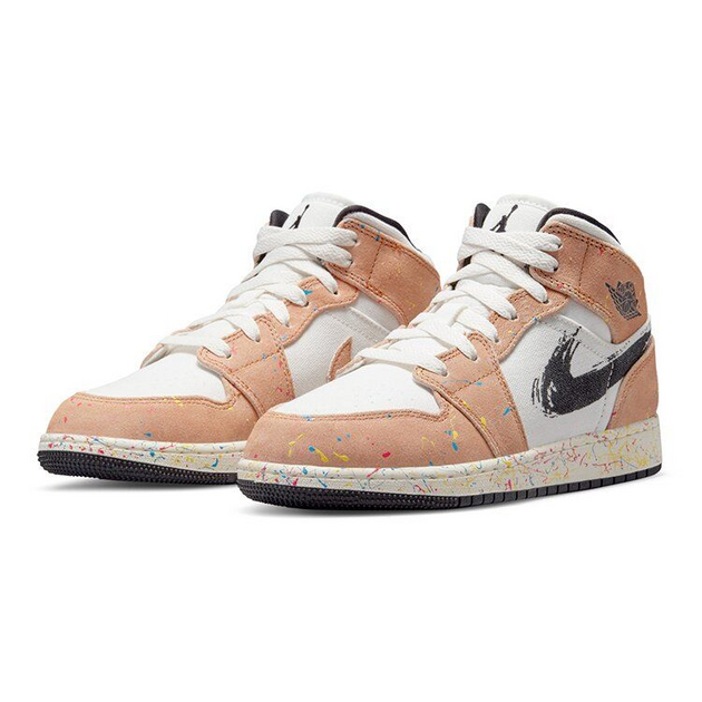 Air Jordan 1 Mid Se Splatter GS