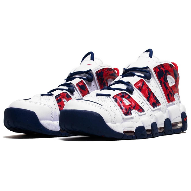 Nike Air More Uptempo Red Navy Camo Air