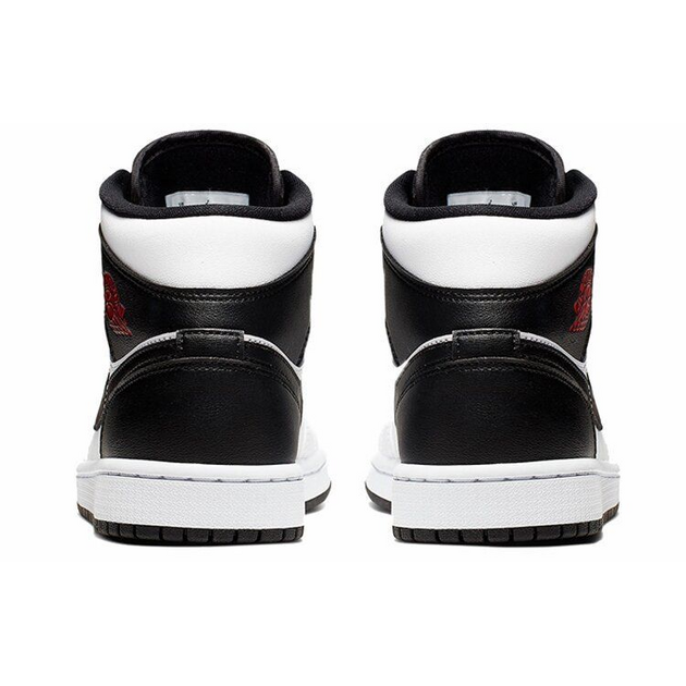 Air Jordan 1 Mid White Black Red