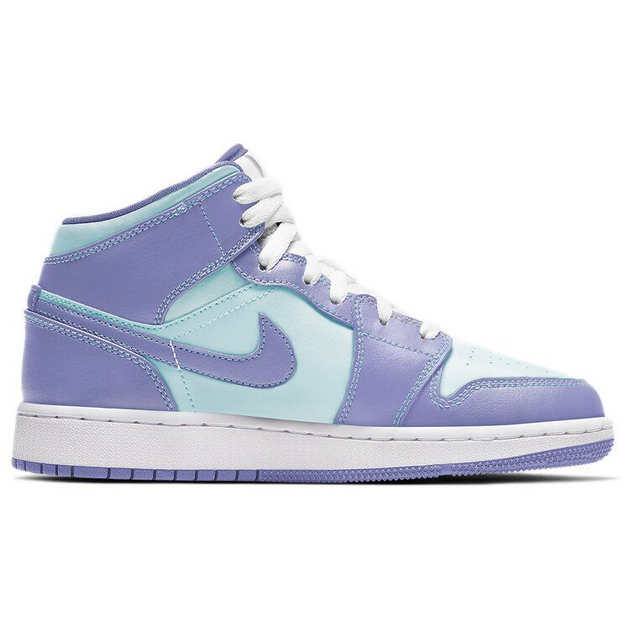 Air Jordan 1 Mid Purple Glacier Blue GS