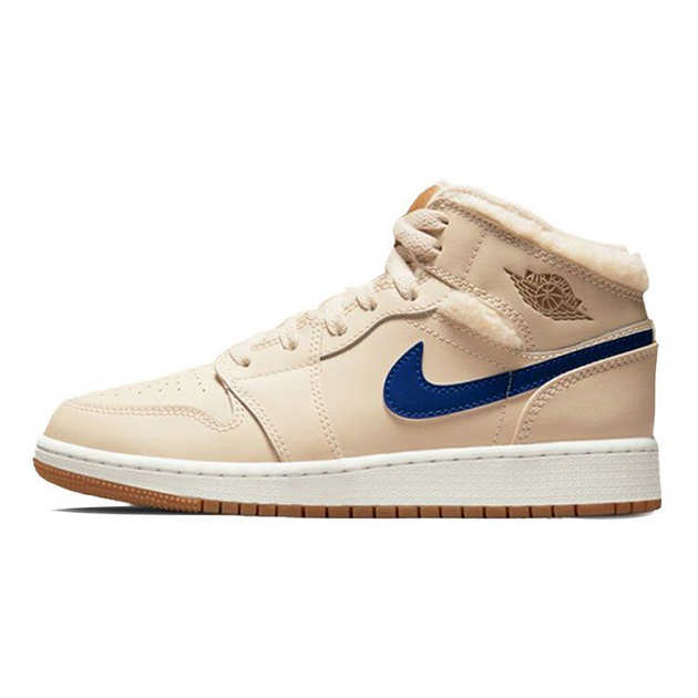 Air Jordan 1 Mid Fleece Swoosh GS