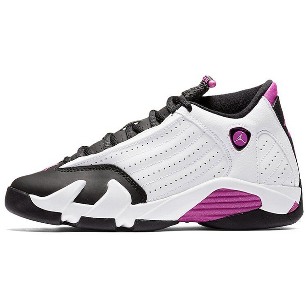 Air Jordan 14 Retro Fuchsia Flash Black Toe GS 2018