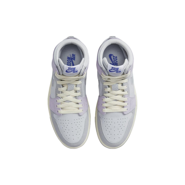 Air Jordan 1 High Zoom CMFT 2 Light Smoke Grey and Barely Grape