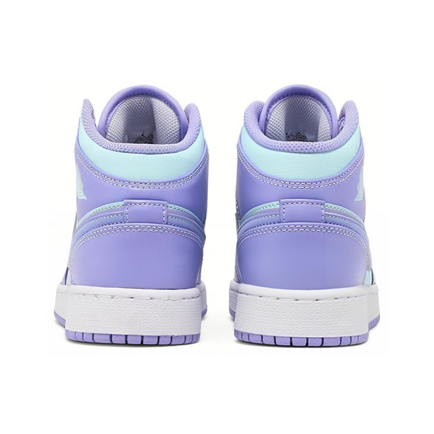 Air Jordan 1 Mid Purple Glacier Blue GS