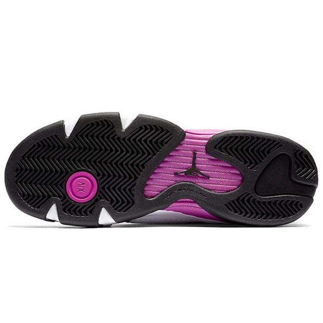 Air Jordan 14 Retro Fuchsia Flash Black Toe GS 2018