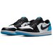 Air Jordan 1 Low Black and Dark Powder Blue
