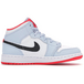 Air Jordan 1 Mid Half Blue Polka Dot Swoosh GS