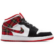 Air Jordan 1 Mid White Plaid GS