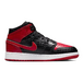 Air Jordan 1 Mid Black Red Bred GS