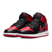 Air Jordan 1 Mid Black Red Bred GS